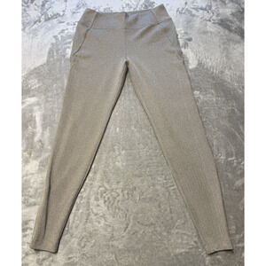 Athleta Women’s Delancey Herringbone Leggings Pants Size Small With Zip Pockets